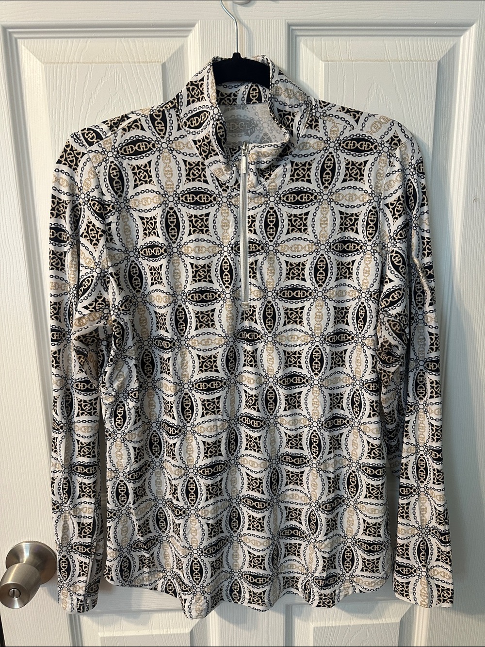 CGBlue Georgia Long Sleeve Shirt - Geometric Chains